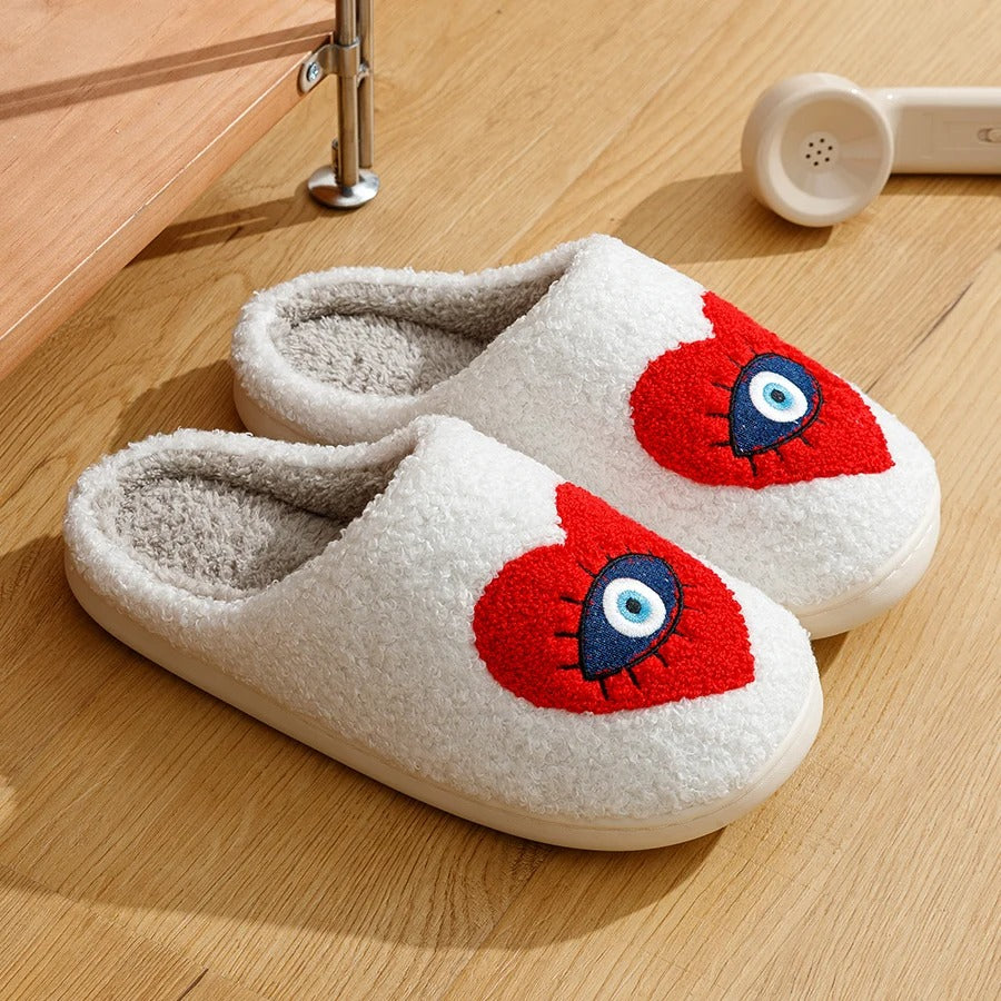 All Seeing Eye Heart Slippers