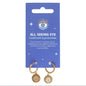 GOLD TONED ALL SEEING EYE EARRINGS