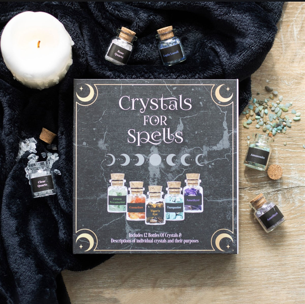 CRYSTALS FOR SPELLS CRYSTAL CHIP BOTTLE GIFT SET