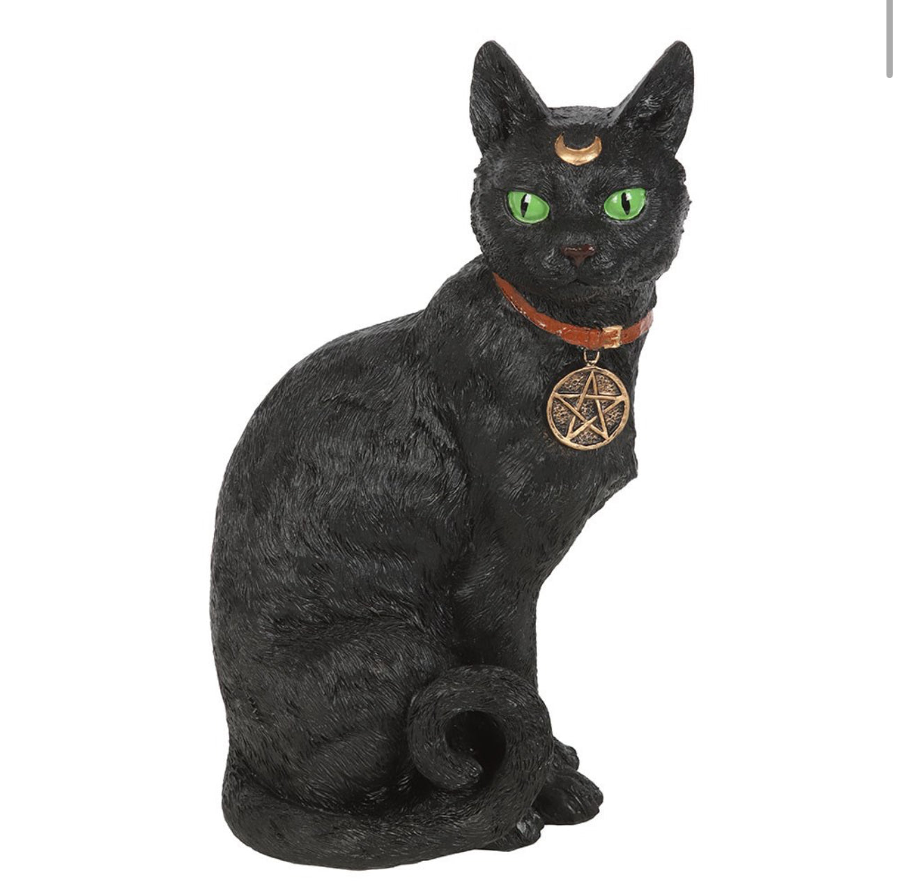 SITTING BLACK CAT FIGURINE