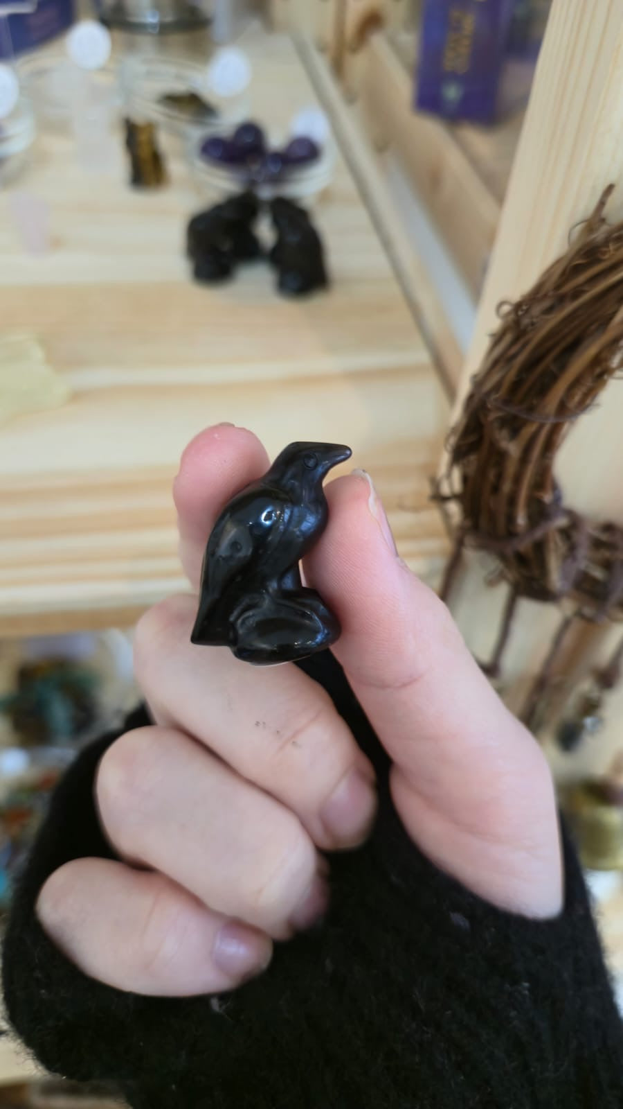 BLACK OBSIDIAN CROW