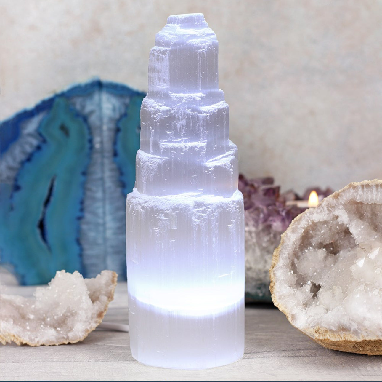 LED SELENITE MOUNTAIN LAMP