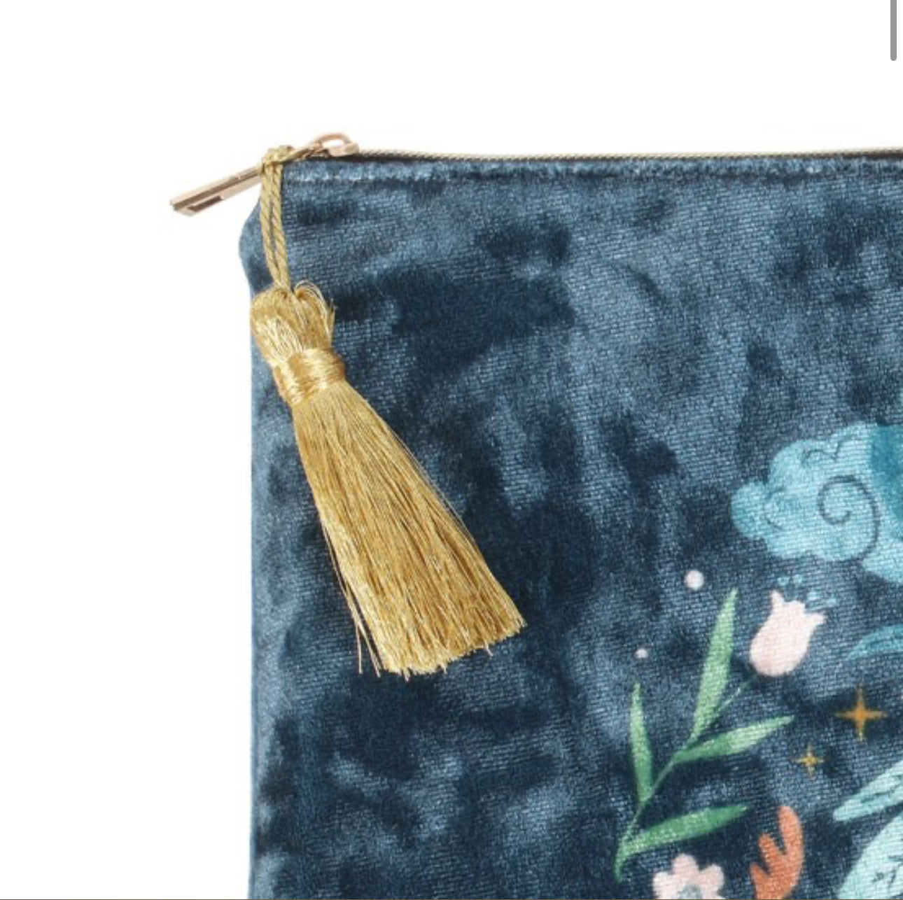 MIDNIGHT HARE VELVET MAKEUP BAG