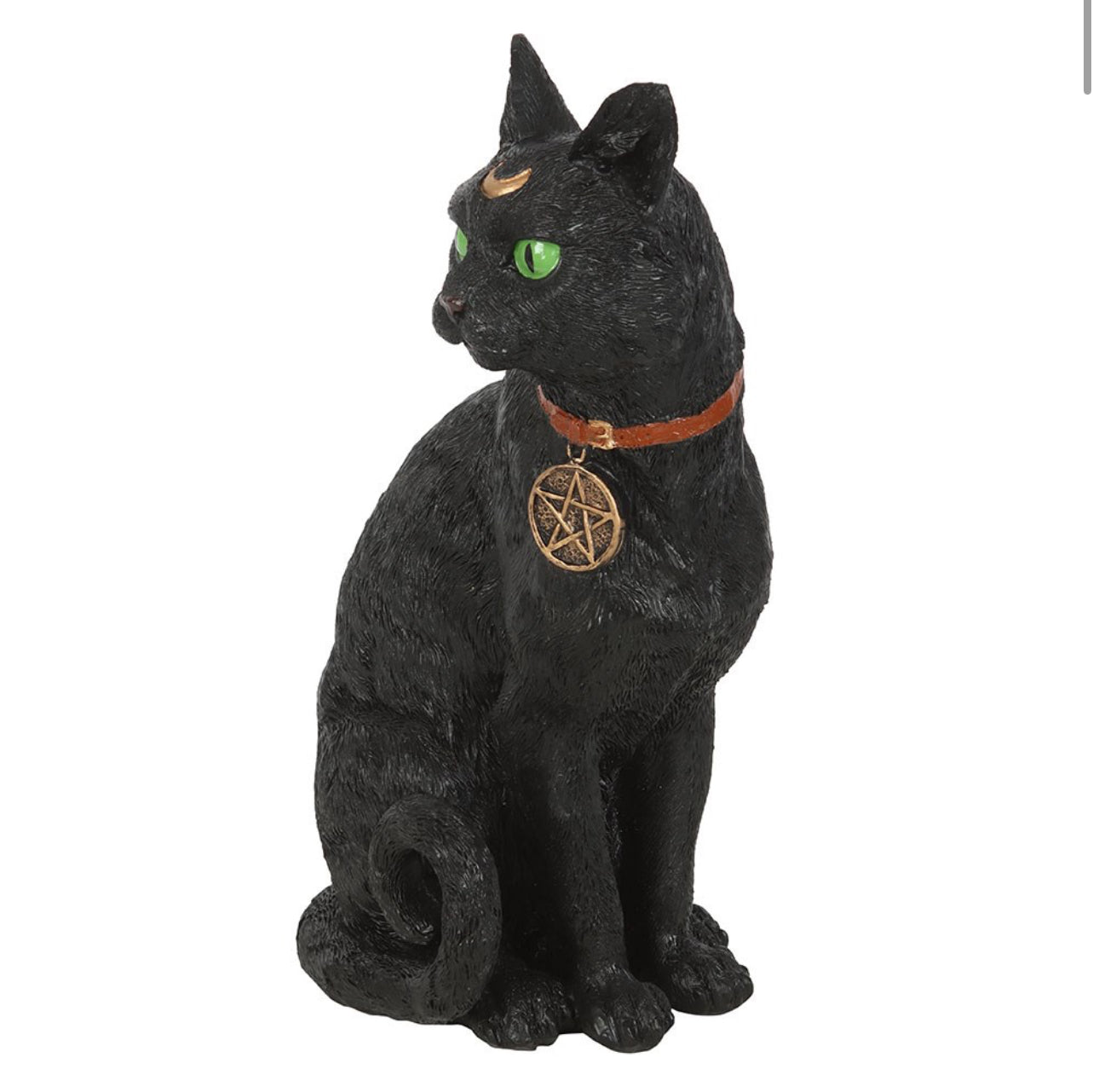 SITTING BLACK CAT FIGURINE