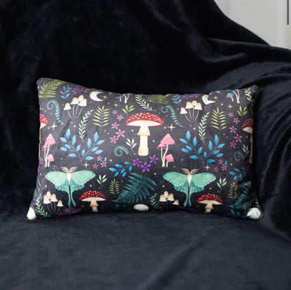 RECTANGULAR DARK FOREST PRINT CUSHION