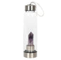 AMETHYST CALMING GLASS WATER BOTTLE