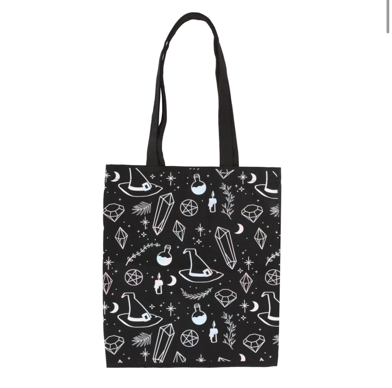 CRYSTAL WITCH PRINT POLYCOTTON TOTE BAG