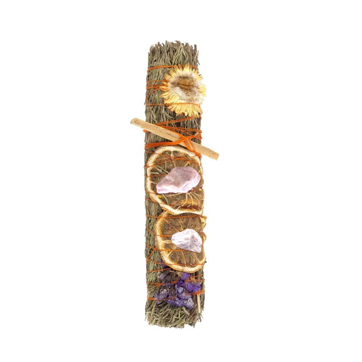 Ritual Wand Smudge Stick with Rosemary, Lavender, and Orange