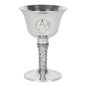 Silver Metal Chalice - Pentagram