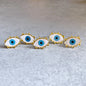 Ruffled Edge Evil Eye Statement Ring