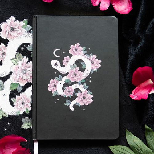 Floral Snake A5 Notebook