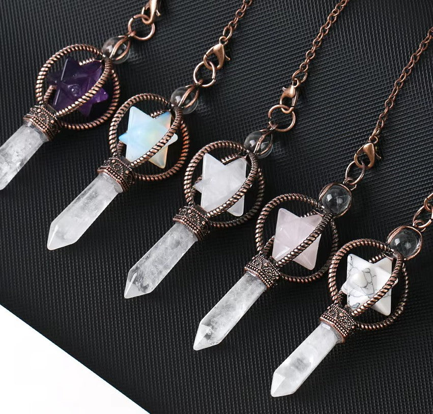 Crystal Merkaba Pendulums